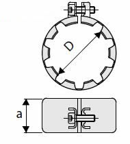 ACO 12.41 (315) Diameter AP Socket Clamp