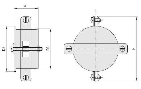 ACO 12.41 (315) Diameter Socket Plug with Clamp