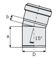 ACO 4.33 (110) Diameter Bend 15°