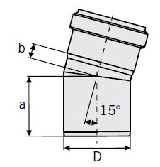 ACO 6.30 (160) Diameter Bend 15°