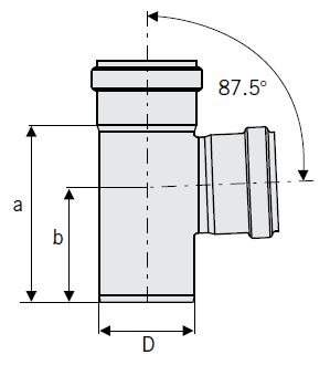 ACO 12.41 (315) Diameter Single Branch 87.5°