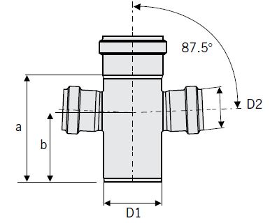 ACO 4.33 (110) Diameter Double Reduction Branch 87.5°