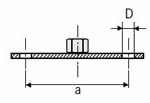 ACO 8.4 (0.33) Diameter AP Fixing Plate