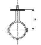 ACO 2.95 (75) Diameter AP Support Brackets with Rubber Infill and Key