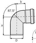 ACO 4.33 (110) Diameter Bend 87.5°