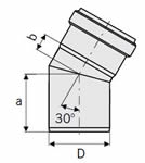 ACO 2.95 (75) Diameter Bend 30°