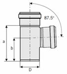 ACO 1.97 (50) Diameter Single Branch 87.5°