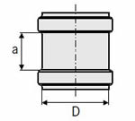 ACO 4.92 (125) Diameter Repair Coupling