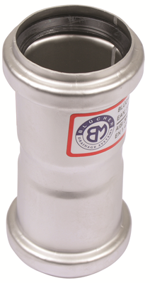 BLUCHER Stainless Steel 1 1/2" Double Coupling 316L