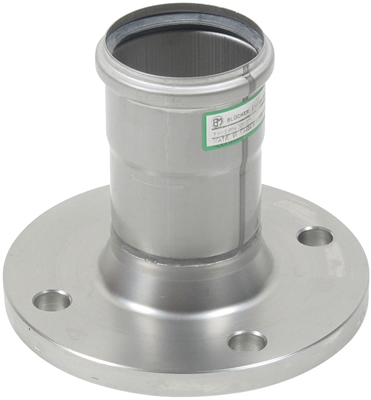 BLUCHER Stainless Steel 3" DIN Socket Flange Adapter 316L