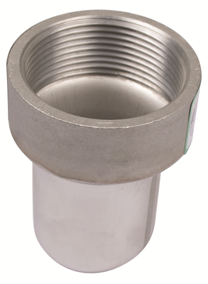 BLUCHER Stainless Steel 1 1/2" Female Adapter 316L