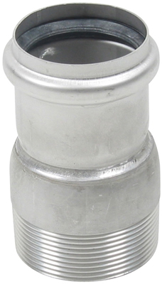 BLUCHER Stainless Steel 2" Male Adapter 316L