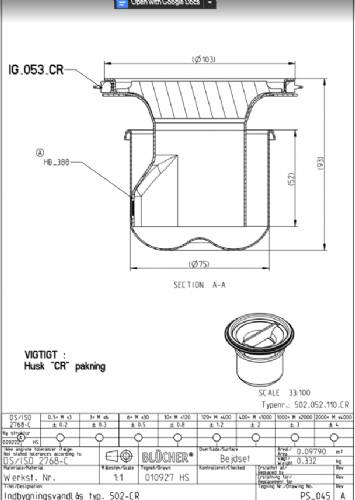 502.052.110 CRS  Water Trap