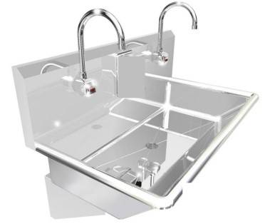 Stainless Steel Wash Sink (48"x20"x6")