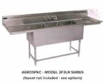 3-24" TUBS AND 2-24" DRAINBOARDS    LEFT & RIGHT    SS SINK