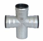 JOSAM JF-1860 Stainless Steel 4" x 3" Push-Fit Cross