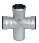 JOSAM JF-1862 Stainless Steel 4" x 4" Push-Fit Cross